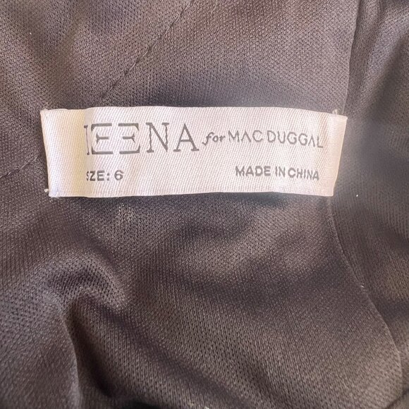 Mac Duggal Floral Embroidered Mini Dress With Spaghetti Straps - Picture 10 of 12